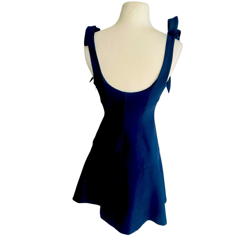CINQ a SEPT JEANETTE TIED ASYMMETRICAL MINI DRESS - Picture 7 of 9